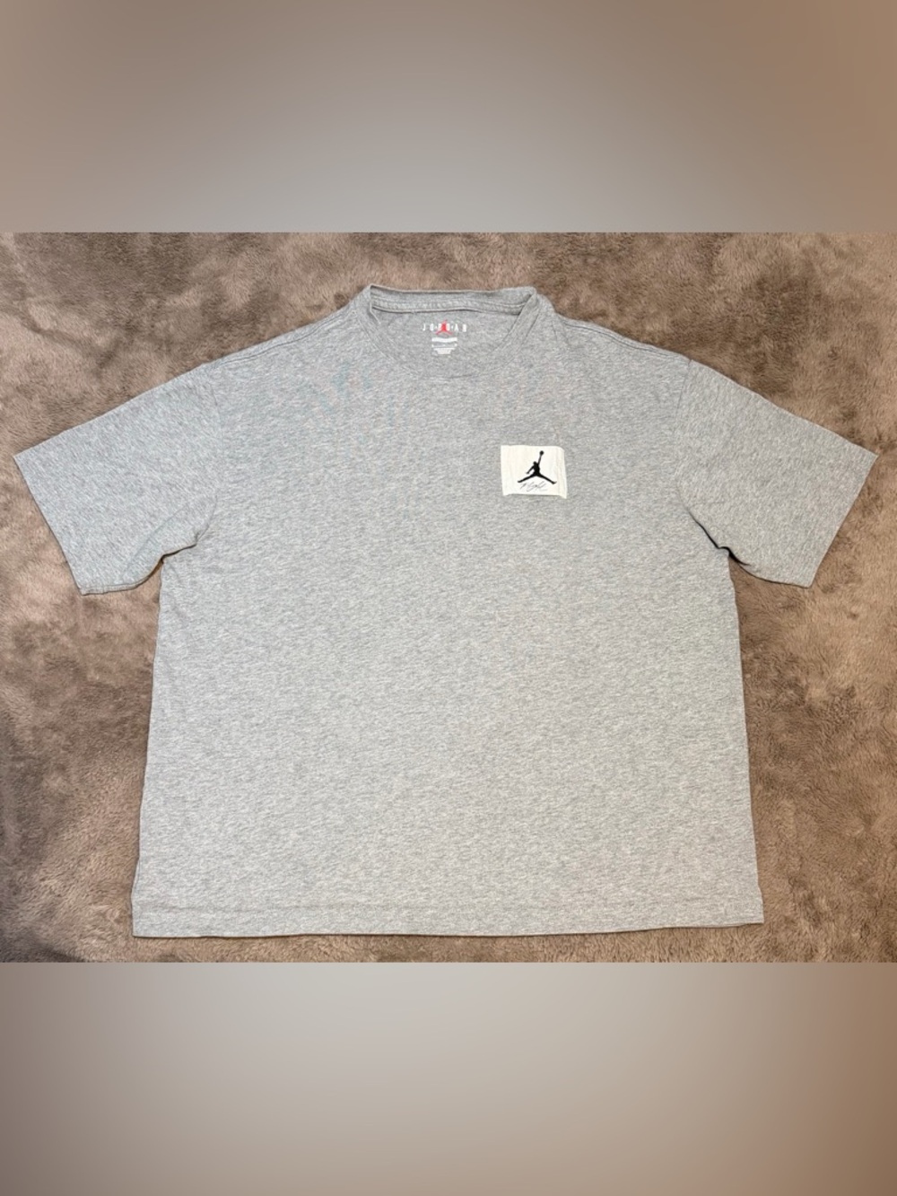 Men’s Air Jordan Flight Gray Oversized T-Shirt, Size - M
